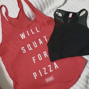 PINK tank and bra bundle